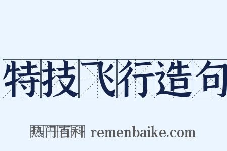 特技飞行造句是什么意思的图片